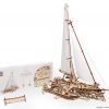 Puzzle 3D Mecanic - Barca Trimaran din Lemn