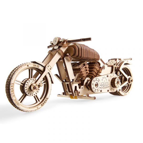 Puzzle 3D din Lemn - Motocicleta VM-02 Mecanica