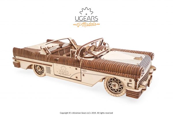 Ugears Dream Cabriolet VM  mechanical model kit DSC